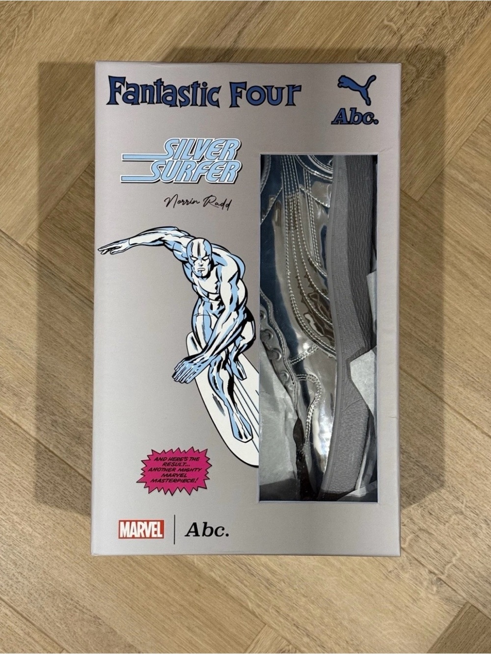 Puma Men's Silver/Gray Fantastic Four Silver Surfer Sneakers